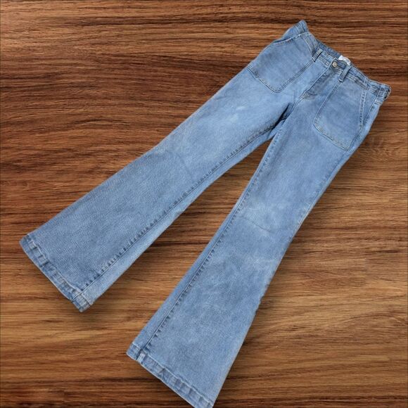 Kensie Savannah High Rise Flare Stretch Jeans - Picture 1 of 8